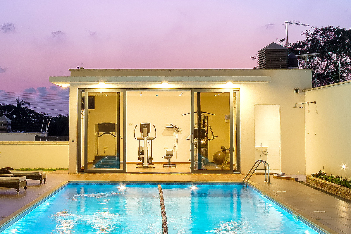 A modern gym in Accra for your fitness needs - Green Views Residential ... - Ultra Modern Apartments With Gym Facilities
